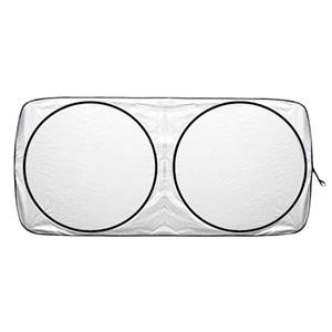 آفتابگیر شیشه عینکی کد 02 | خرید آفتابگیر تاشو دو تکه با نصب سریع و کاهش گرمای کابین