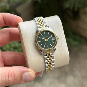 ساعت زنانه هومیس دو رنگ طلایی صفحه سبز  HOMIES HM23268s01-4