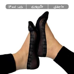 جوراب زنانه کالج گیپوری 5 طرح (10 جفتی) سایز 36 تا 40، کد 14001