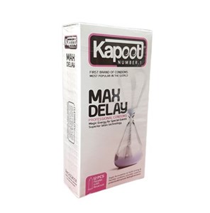 کاندوم تاخیری و نازک کاپوت مدل Max Delay بسته 12عددی اصلی به شرط اصالت | اورجینال