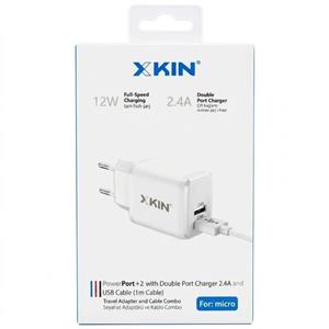 شارژر دیواری ایکس کین مدل XK-HC32 به همراه کابل MicroUSB