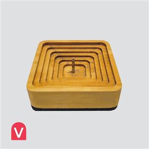 جاعودی چوبی مربعی پله ای