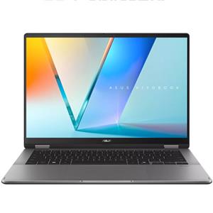 لپ تاپ 14 اینچی ایسوس مدل Vivobook 14 Flip TP3407SA Core Ultra 7 16GB 1TB SSD Arc OLED Backlit Touch