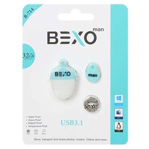 BEXO B-714 USB3.1 Flash Memory-32GB (گارانتی داده پردازی آواتک) آبی روشن