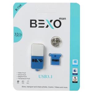 BEXO B-710 USB3.1 Flash Memory-32GB (گارانتی داده پردازی آواتک) آبی کاربنی