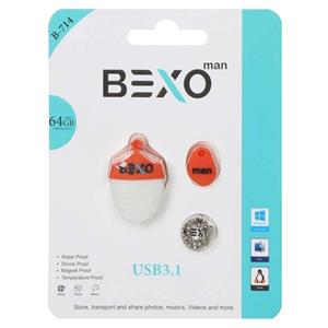 BEXO B-714 USB3.1 Flash Memory-64GB (گارانتی داده پردازی آواتک) نارنجی