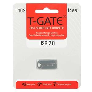 T-GATE T102 USB2.0 Flash Memory – 16GB – نقره ای (گارانتی آسان سرویس)