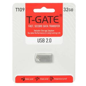 T-GATE T109 USB2.0 Flash Memory – 32GB – نقره ای (گارانتی آسان سرویس)