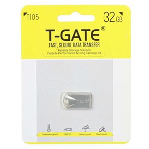 T-GATE T105 USB2.0 Flash Memory – 32GB – نقره ای (گارانتی آسان سرویس)