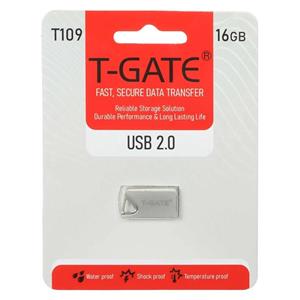 T-GATE T109 USB2.0 Flash Memory – 16GB – نقره ای (گارانتی آسان سرویس)
