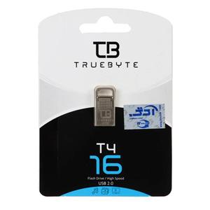 TRUEBYTE T4 USB2.0 Flash Memory – 16GB نقره ای (گارانتی مادام العمر شرکت آی تین)
