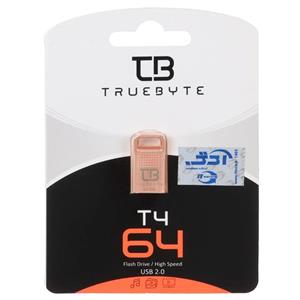 TRUEBYTE T4 USB2.0 Flash Memory – 64GB رزگلد (گارانتی مادام العمر شرکت آی تین)