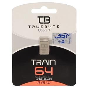 TRUEBYTE TRAIN USB3.1 Flash Memory (150MB/S) – 64GB (گارانتی مادام العمر شرکت آی تین) نقره ای