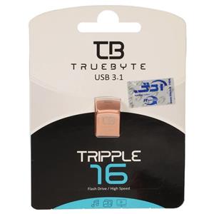 TRUEBYTE TRIPPLE USB3.1 Flash Memory-16GB (گارانتی مادام العمر شرکت آی تین) رزگلد