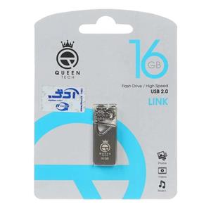 Queen Link USB2.0 Flash Memory – 16GB مشکی (گارانتی مادام العمر شرکت آی تین)
