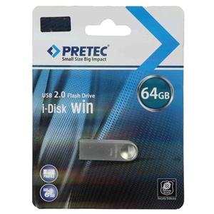 Pretec Win USB 2.0 Flash Memory – 64GB – نقره ای (گارانتی فراگامان)