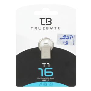 TRUEBYTE T1 USB2.0 Flash Memory-16GB نقره ای (گارانتی مادام العمر شرکت آی تین)