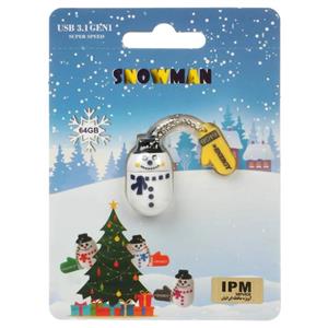 X-ENERGY SNOWMAN USB3.1 Flash Memory – 64GB عروسکی (گارانتی مادام العمرآویژه)