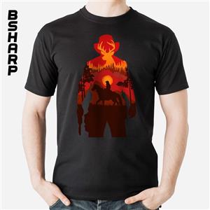 تیشرت Red Dead Redemption طرح غروب