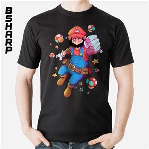 تیشرت Super Mario طرح پرواز