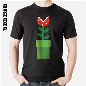 تیشرت Super Mario طرح گل وحشی