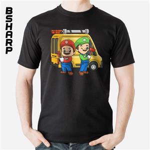 تیشرت Super Mario طرح لوله‌کش‌ها