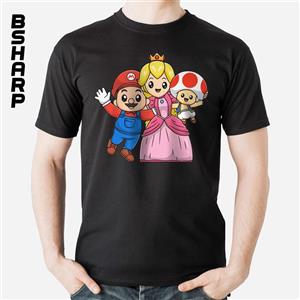 تیشرت Super Mario طرح خانواده