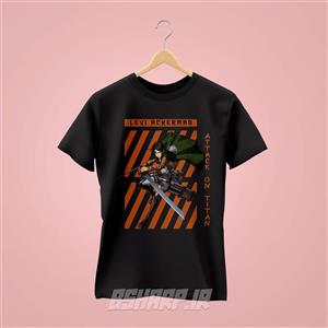 تیشرت Attack on Titan طرح کاپیتان لوای