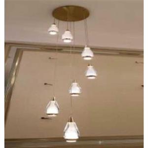 لوستر آویز مدرن مدل Steel 7 کد L238