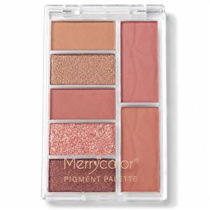 پالت سایه چشم مری کالر مدل Pigment Palette با 7 رنگ پیگمنت بالا و جلوه ترکیبی پودر فشرده غنی شده از ویتامین E