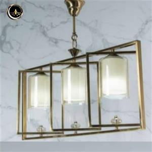لوستر لاینری کانتری3شعله لوستر مون