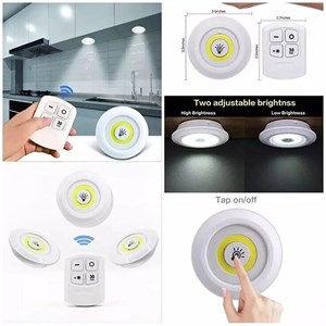 چراغ زیر کابینتی ریموت دار اورجینال 3in1 بسته 3 عددی