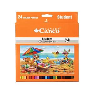 مداد رنگی 24رنگ کنکو Canco مدل Student