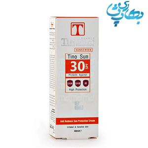کرم ضد آفتاب بی رنگ پوست حساس تینولا SPF 30 حجم 40ml