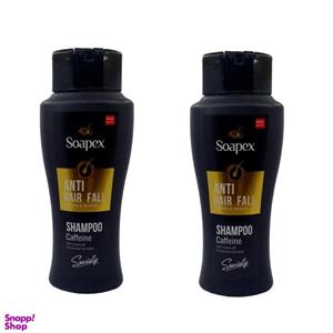 شامپو مو سوپکس (Soapex) مدل Caffeine حجم 400 میلی‌لیتر بسته 2 عددی