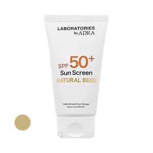 کرم ضد آفتاب رنگی صورت و گردن آدرا SPF 50 مدل Foundation Effect محافظ UVA/UVB ‌مناسب برای انواع پوست حجم 50 میلی‌لیتر