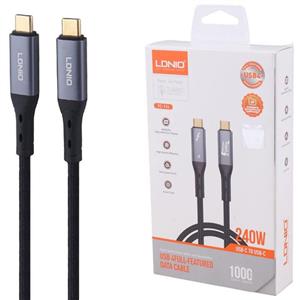 کابل تبدیل فست شارژ Ldnio TC-11C Type-C To Type-C 5A 240W 1m کد 8799