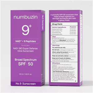 ضد آفتاب ضد چروک و لیفتینگ بایو نامبوزین Numbuzin NAD Peptides Dewy Sun Essence شماره 9 حجم 50 میل