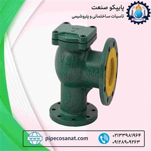 شیر یکطرفه سوپاپی 180 / 90 درجه برند وگ امید گلستان GGG40 