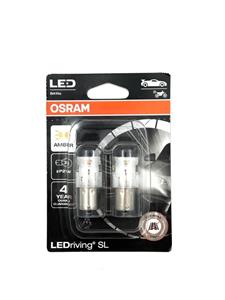 لامپ خودرو یک کنتاکت اسرام / مدل (BA15s) LED ولت 12 ( بسته دو عددی )