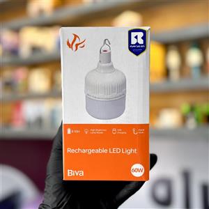 لامپ آویزدار شارژی 60W بیوا مدل LED-02 | مناسب مواقع بی برقی و کمپ و مسافرت