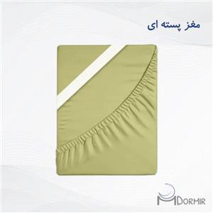 نیم ست ملحفه مغز پسته ای