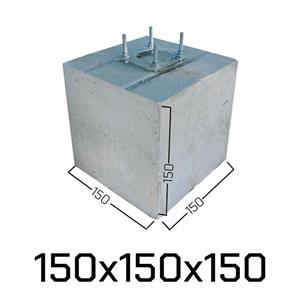 فونداسیون پیش ساخته یا آماده بتنی دکل 150×150×150