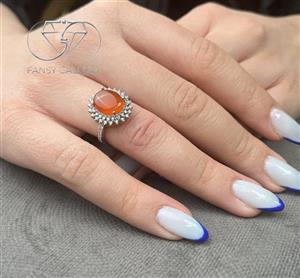 انگشتر نقره عقیق یمنی کد N105947 