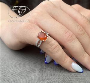 انگشتر نقره عقیق کد N105927 