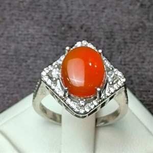 انگشتر نقره عقیق یمنی کدN105920 