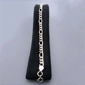 دستبند نقره مرداطرح فیگارو  کد N132523 