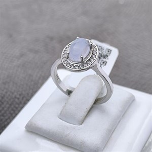 انگشتر نقره عقیق کبود یمنی کد N105911 