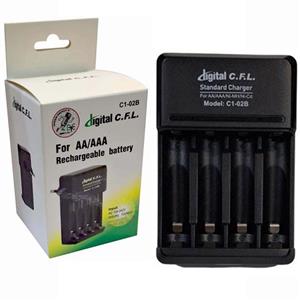 شارژر باتری دیجیتال سی اف ال مدل C1-02B چهار تایی