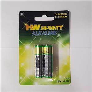 باتری قلمی آلکالاین  HI-WATT بسته 2 عددی